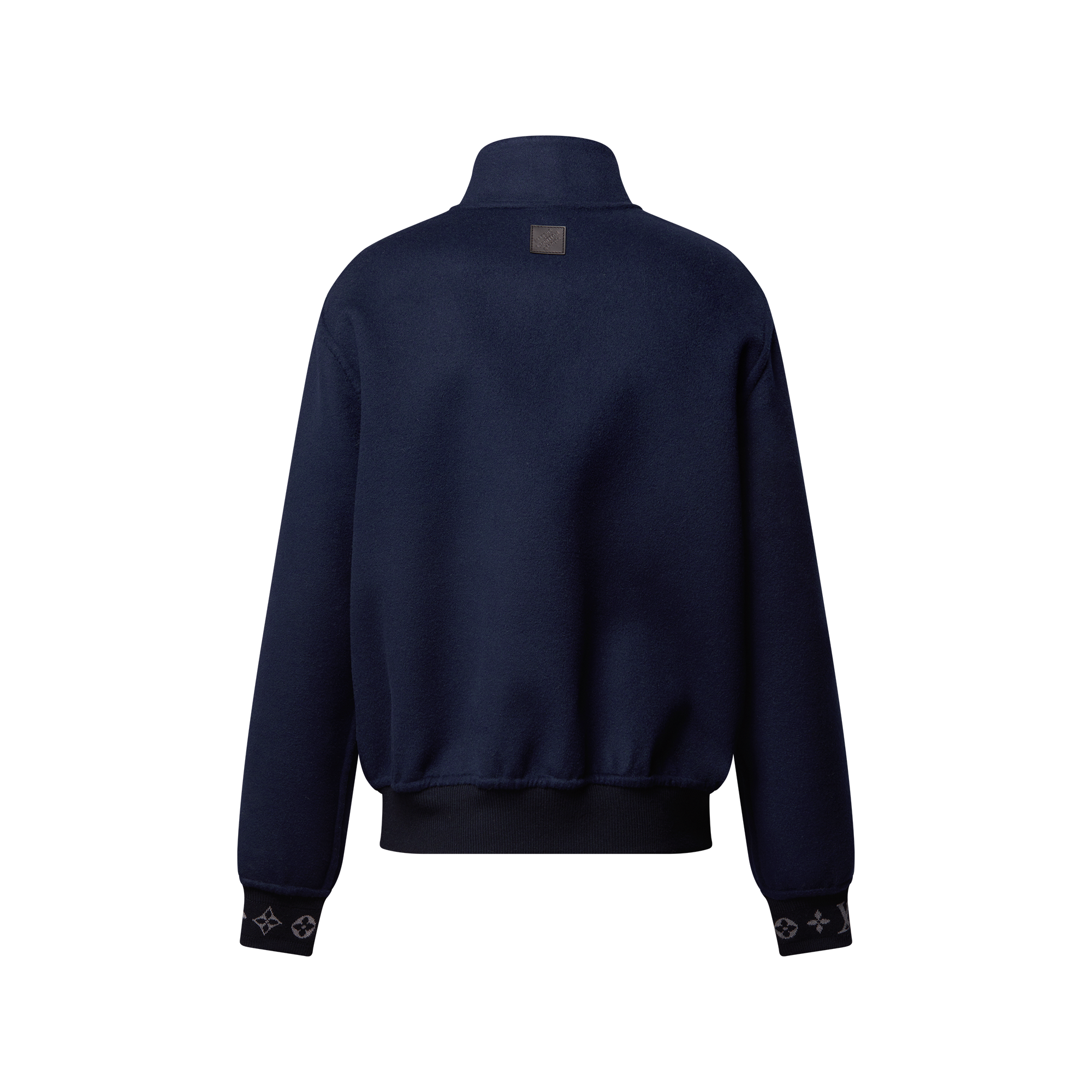 LVブラゾンダブルフェイスウールシルクブレンドリバーシブルブルゾン